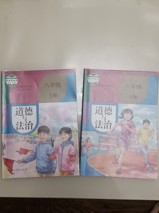 初中八年级上下，九年级上下，道德与法治，开...