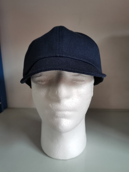 正品日本制藏蓝色帽帽沿可以上翻牛皮收紧带京...