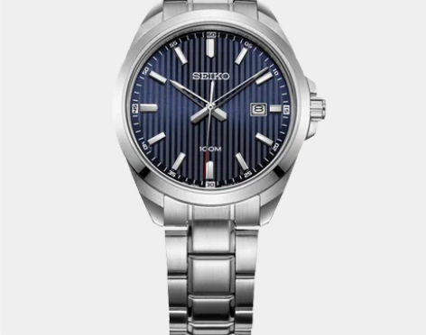 SEIKO精工手表男日本防水钢带男士简约石...