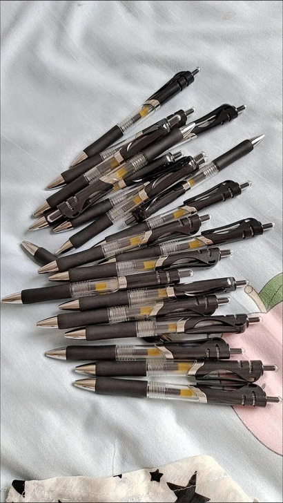 30支包邮！按动中性笔晨光同款0.5mm笔...