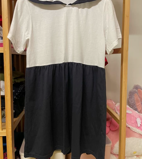 闲置正品日本少女品牌ＷC海军领学生连衣裙 ...