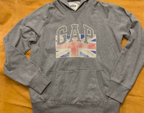 Gap 男士装刺绣做旧印花毛圈布卫衣982...