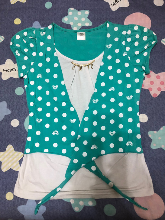 纯棉假两件 半袖