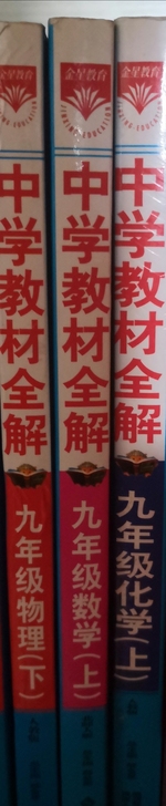 中学教材全解,九年级物理下册,九年级数学、...