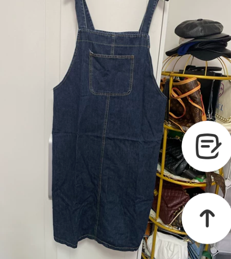 全新牛仔背带裙 80-160