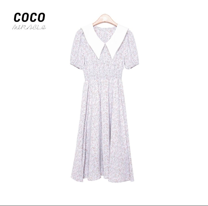COCO新款碎花连衣裙