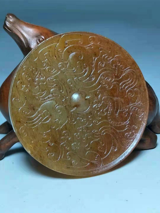 辽金明清玉器玉雕玉镜子【尺寸50/5mm ...