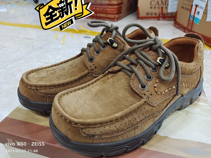 CAMEL/骆驼正品全新男士真皮休闲皮鞋!