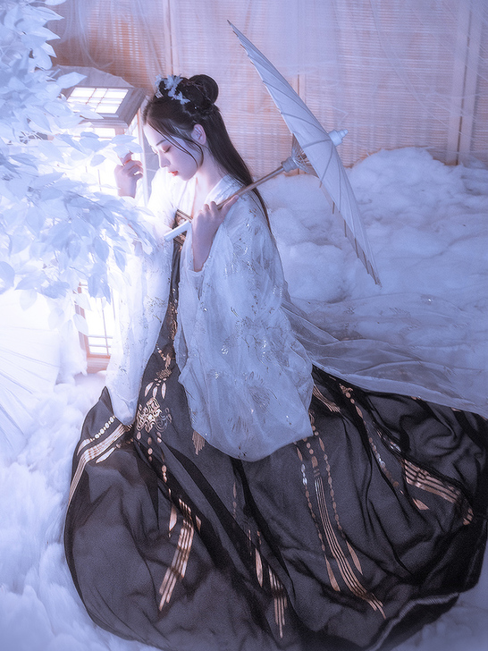 【艺缕原创一云鹤】汉服女仙气齐胸襦裙大摆超...