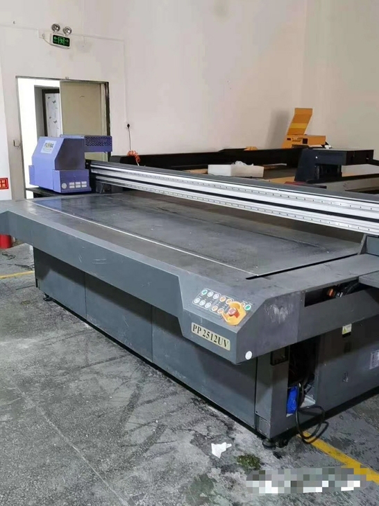 二手彩神理光2513uv平板打印机，广告家...