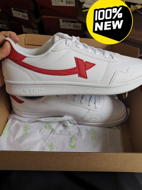 特步休闲鞋男鞋板鞋44码小白鞋