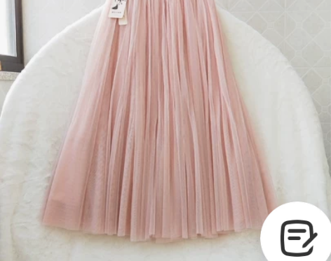 2021新品细软网纱裙半身裙中长裙蓬蓬裙仙...