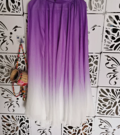 超1000°双层天丝大摆裙，高定，仅试穿，...