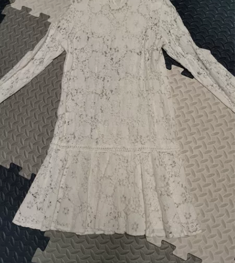 白色蕾丝裙 L码淑女可爱风格