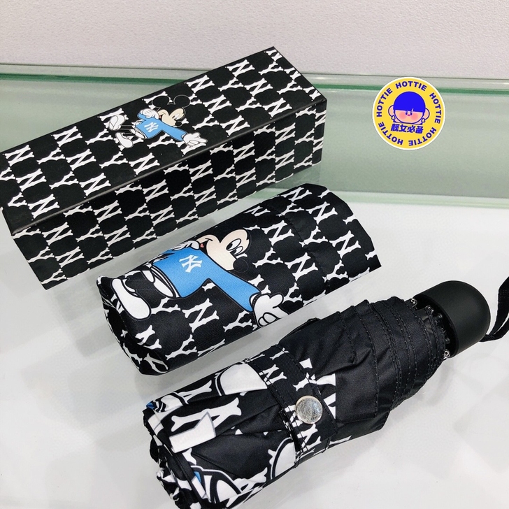 NY五折迷你晴雨两用伞MLB防紫外线防晒遮...