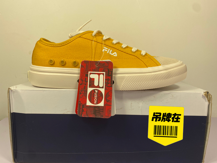 FILA斐乐正品女款帆布鞋35.5码内长2...