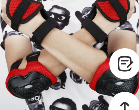 成人儿童男女滑冰旱冰溜冰鞋滑板轮滑护具6件...