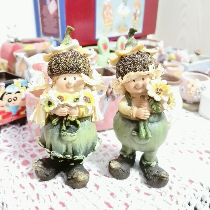 稻草树脂娃娃一对感兴趣的话点##amp；l...