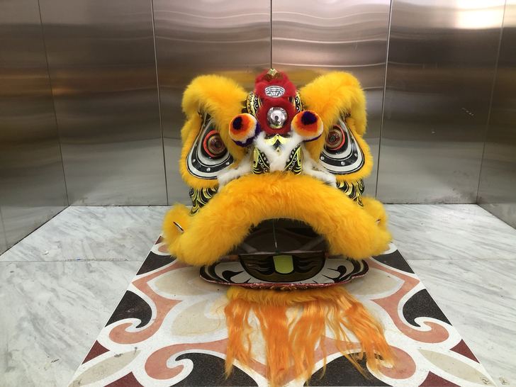 南狮行 老夫子狮头 三个镜子狮子 老夫子醒...