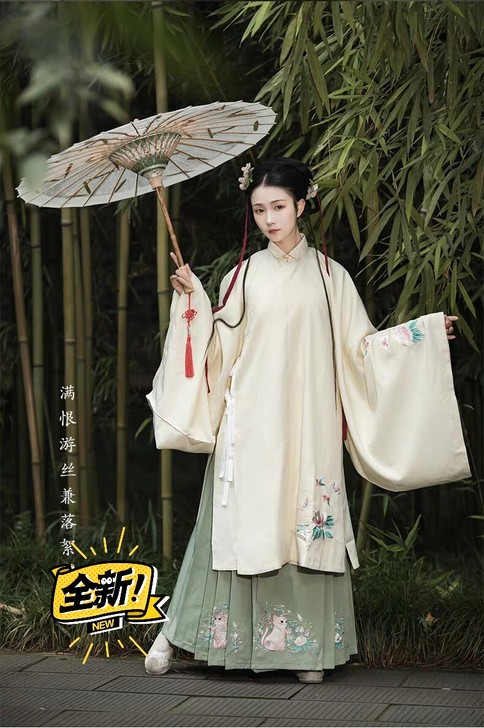 艺缕原创汉服，黄色上袄，