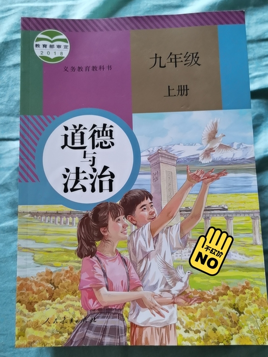 人教版九年级上册道德与法治，全新，拍出不退...