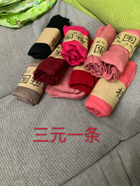 全新棉麻丝巾 图片色 无色差