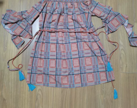 夏季优雅印花气质半身裙中长款侧边开衩中裙妈...