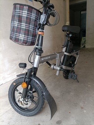 英格威无链条折叠电动自行车轴传动超轻小型锂...