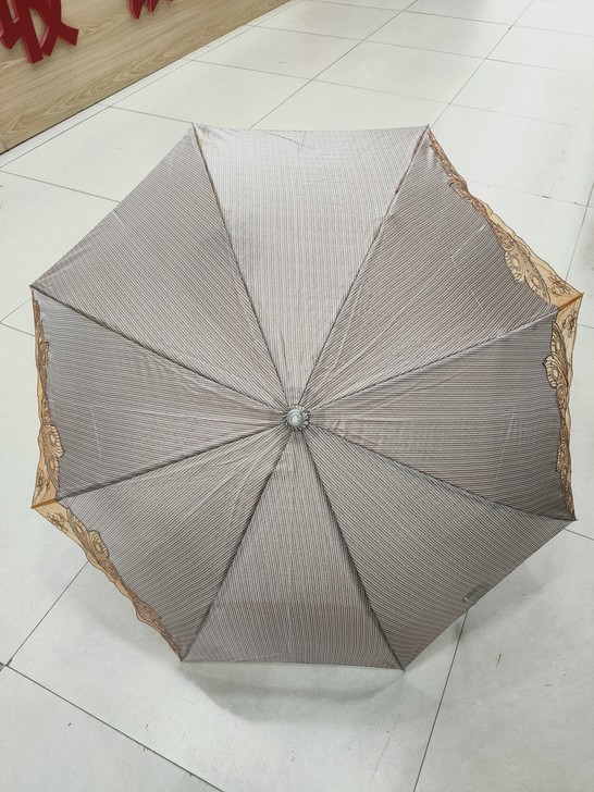 高档二折刺绣防晒太阳伞晴雨两用遮阳伞