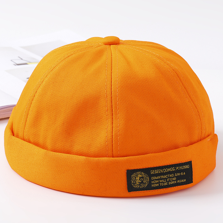 薄款帽子无檐瓜皮帽地主帽男街头潮人嘻哈帽子...