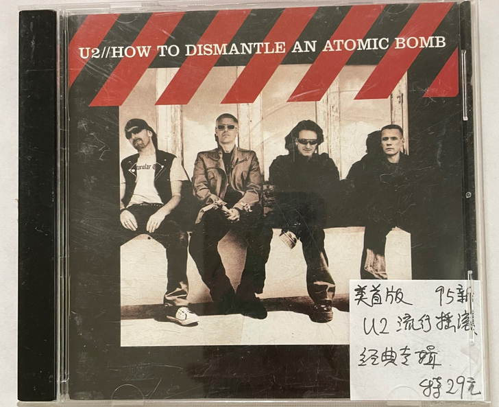 美首版  95新  U2流行摇滚 经典专辑...