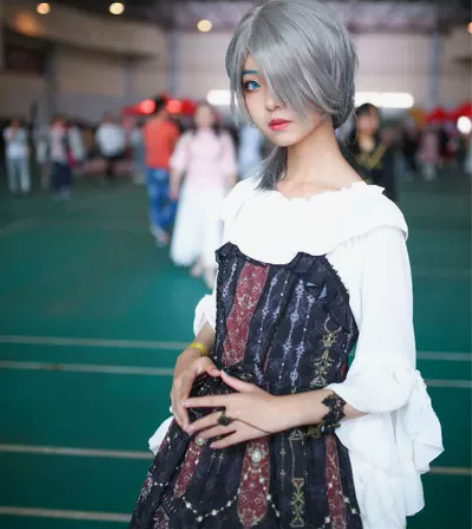 哟咪yomi家月之祭台黑色Lolita搞死...