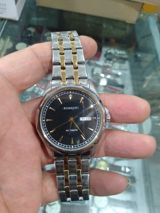 罗西尼男式全自动机械表，走时精准功能正常，...