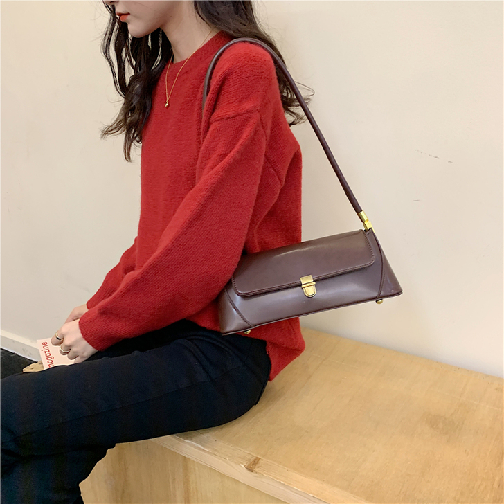 包包女2020新款早秋复古单肩腋下包个性简...