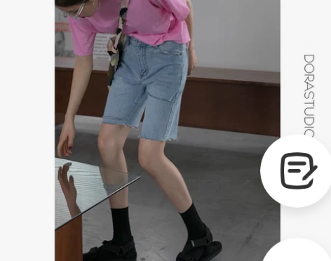 破洞牛仔短裤女2022年夏季新款高腰薄款宽...