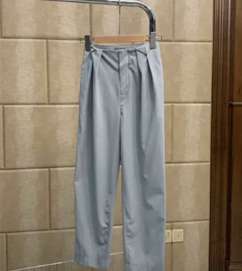 全新！自留超薄烟管裤~高腰直筒西裤 显瘦九...