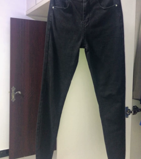 服装店不开了  全新秋冬高腰黑色小脚裤铅笔...