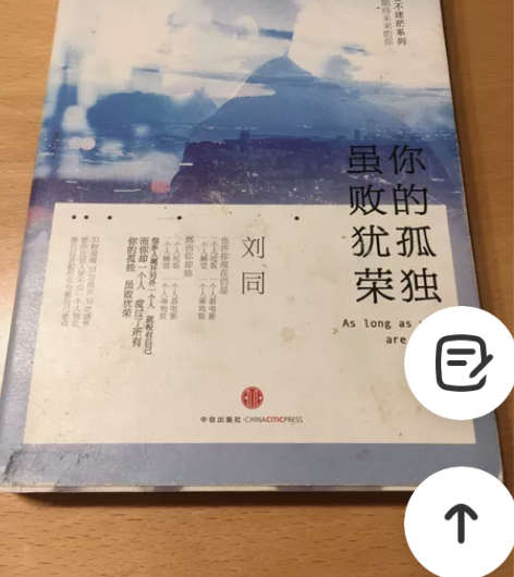 刘同 你的孤独虽败犹荣。二手书，有书皮，外...