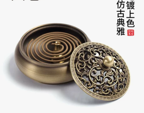 熏香炉 檀香熏香炉纯铜香炉家用室内净化空气...
