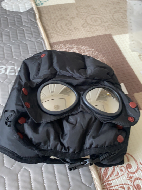 黑色均码  雷锋帽 女冬季滑雪眼镜帽，全新...