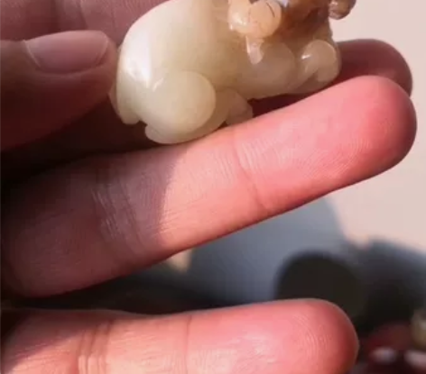 新疆和田玉籽料玉雕十二生肖牛挂件吊坠 感兴...