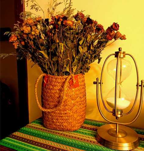 装饰花篮网红提篮礼品篮竹篮手工草编插花桶 ...