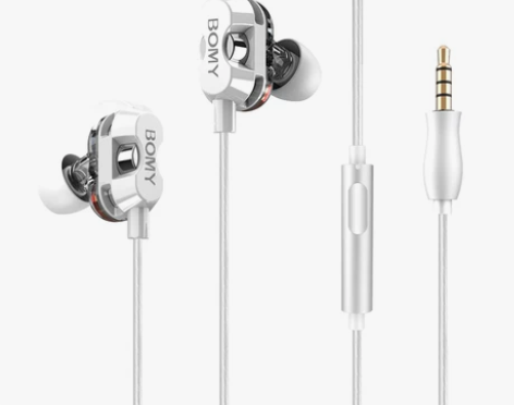 铂迈六核六动圈入耳式有线高音质耳机直播录音...