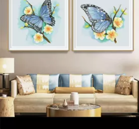 ks十字绣灵美蝶梦一对 感兴趣的话点“我想...