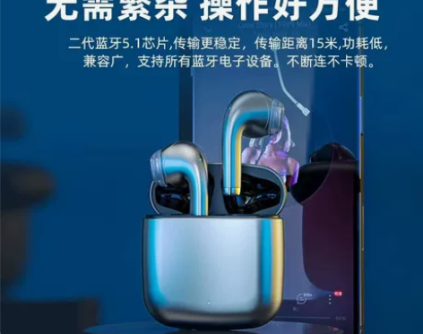 今日推荐:2022跨境钛合金新款T53无线...