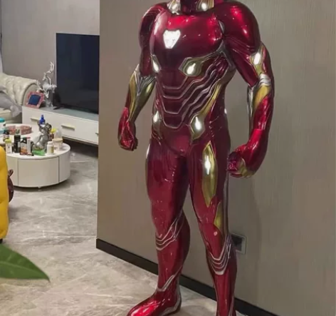 钢铁侠mk50雕塑1/1发光2米手办雕像居...