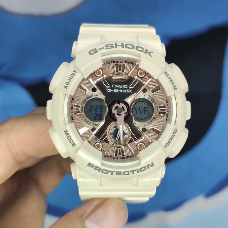 casio粉白gshock gma-s12...