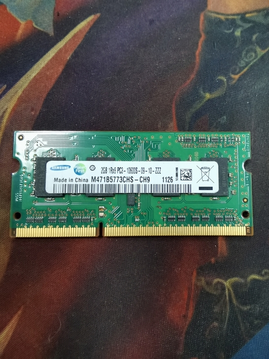 三星笔记本内存2g，拆机内存。
