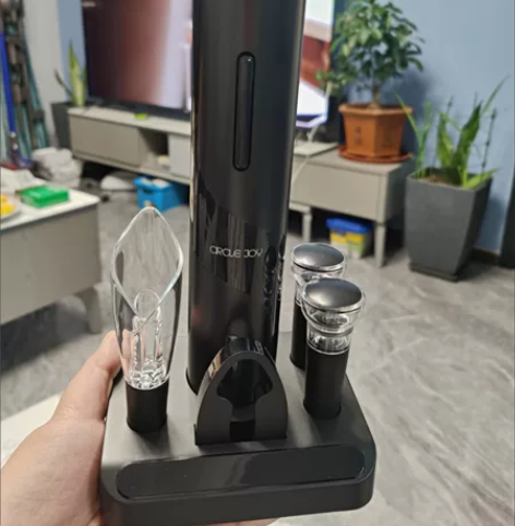 清货!!电动红酒开瓶器小米有品酒具套装黑武...