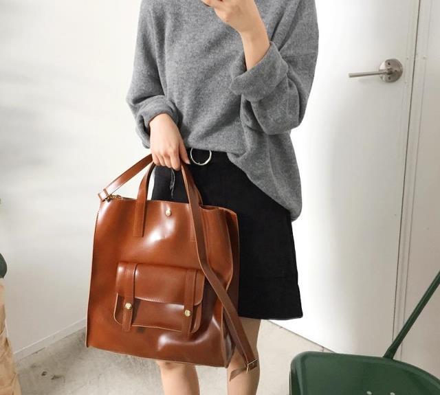 包包女2019新款ins韩国人气复古大包包...